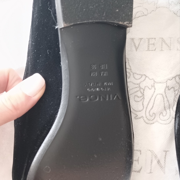 Black Velvet, Vince Bray flat/loafer in black velvet by Vince. - Picture 10 of 11